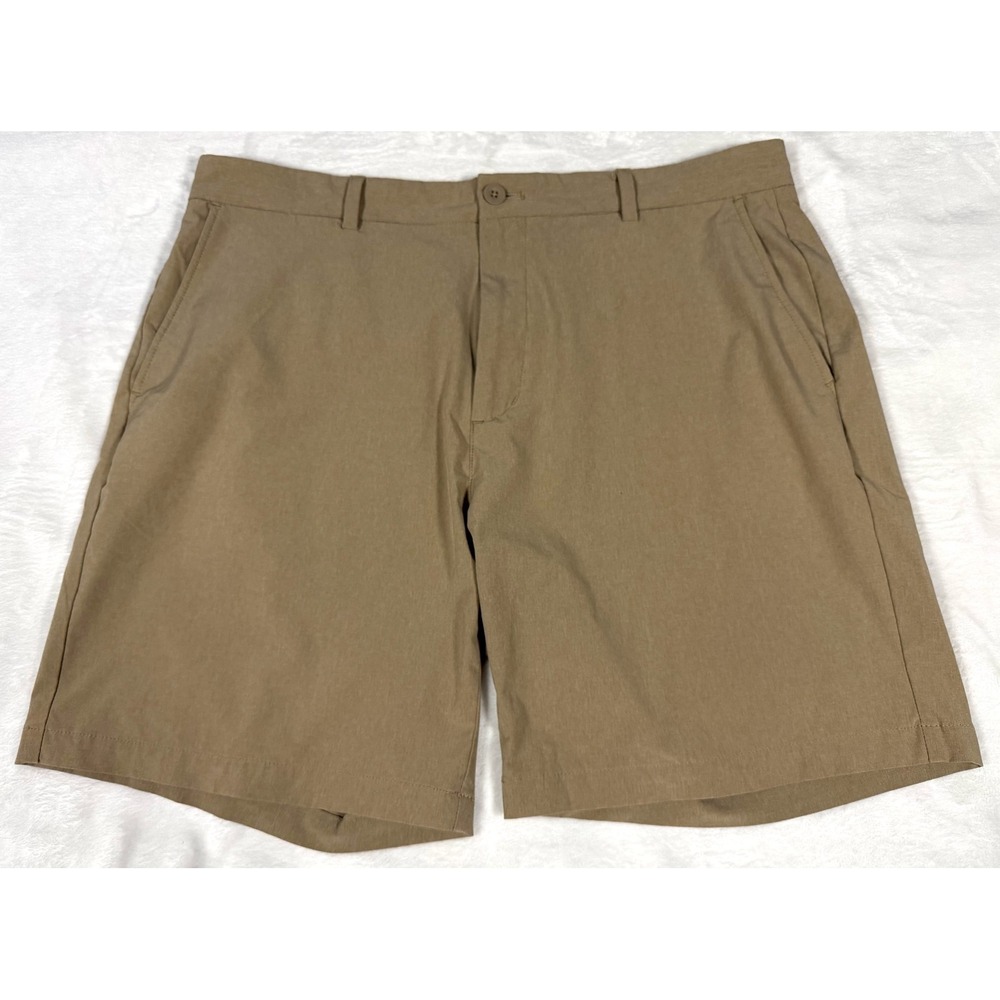 Vineyard Vines Breaker Performance Shorts Mens 38 Khaki 8" Stretch Golf Travel